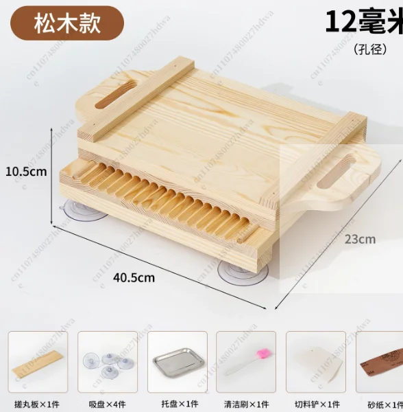 

Tabla De Madera Maciza Para Frotar Bolas De 3/6/9 Gramos, Píldoras De Sésamo Aceitosas, Máquina Para Hacer Píldoras Grandes