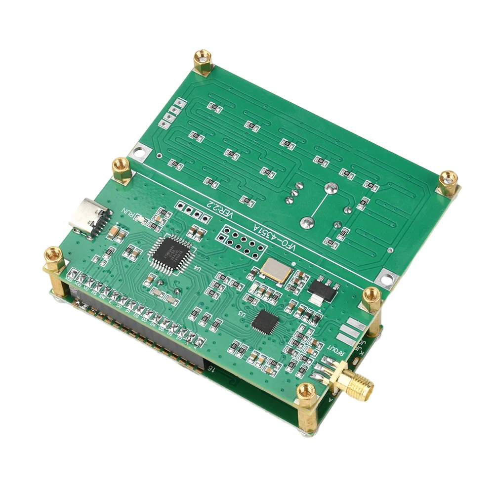 Fonte de sinal adf4351 vfo gerador de sinal oscilador de frequência variável 35mhz a 4000mhz display lcd digital dc 4.5v-5.5v