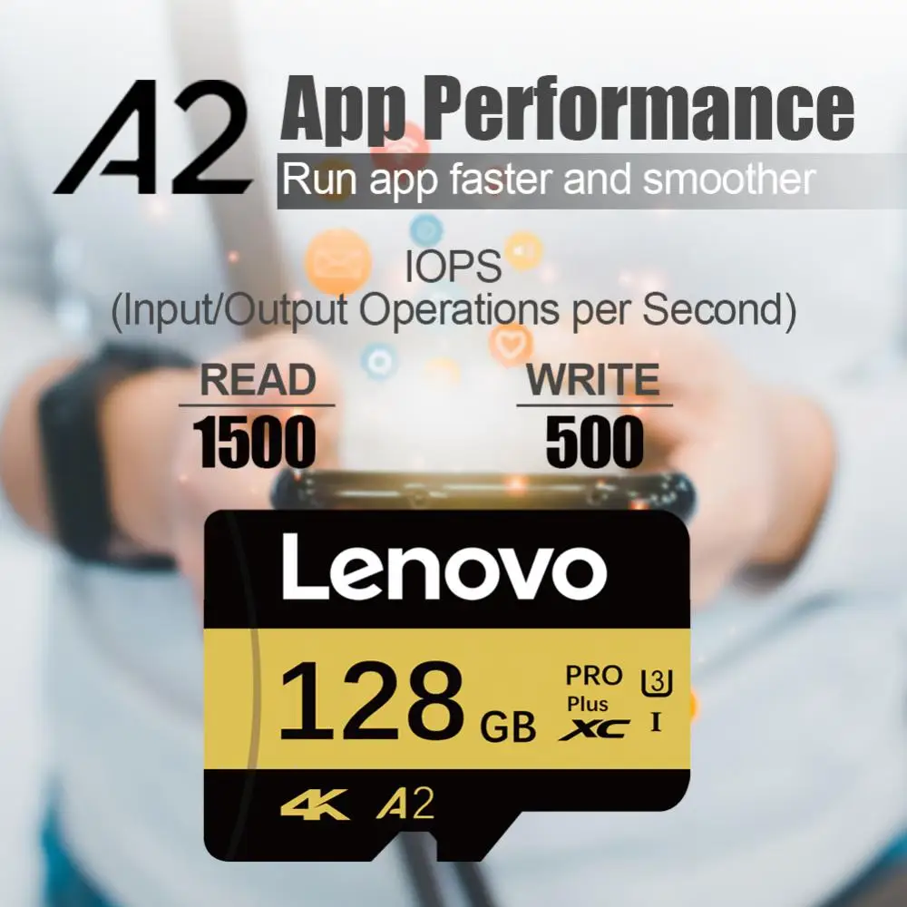 Lenovo Original 2TB High Speed Memory Card 128GB V60 1TB Mini SD Card 512GB TF SD Card 256GB TF Card For Phone/Computer/Camera