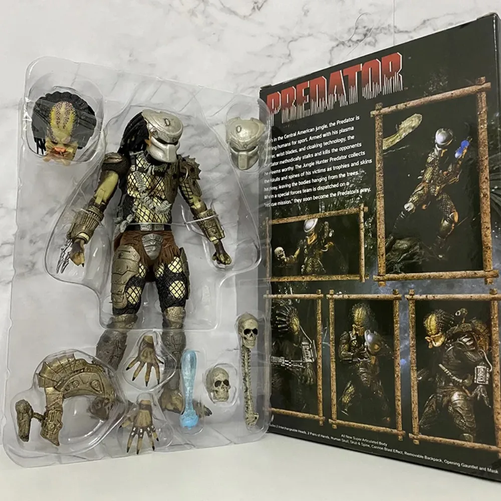 متوفر في المخزون NECA Jungle Hunter Predator شخصيات كرتونية غريبة نموذج قابل للجمع ديكور منزلي متحرك ألعاب أعياد الميلاد #4