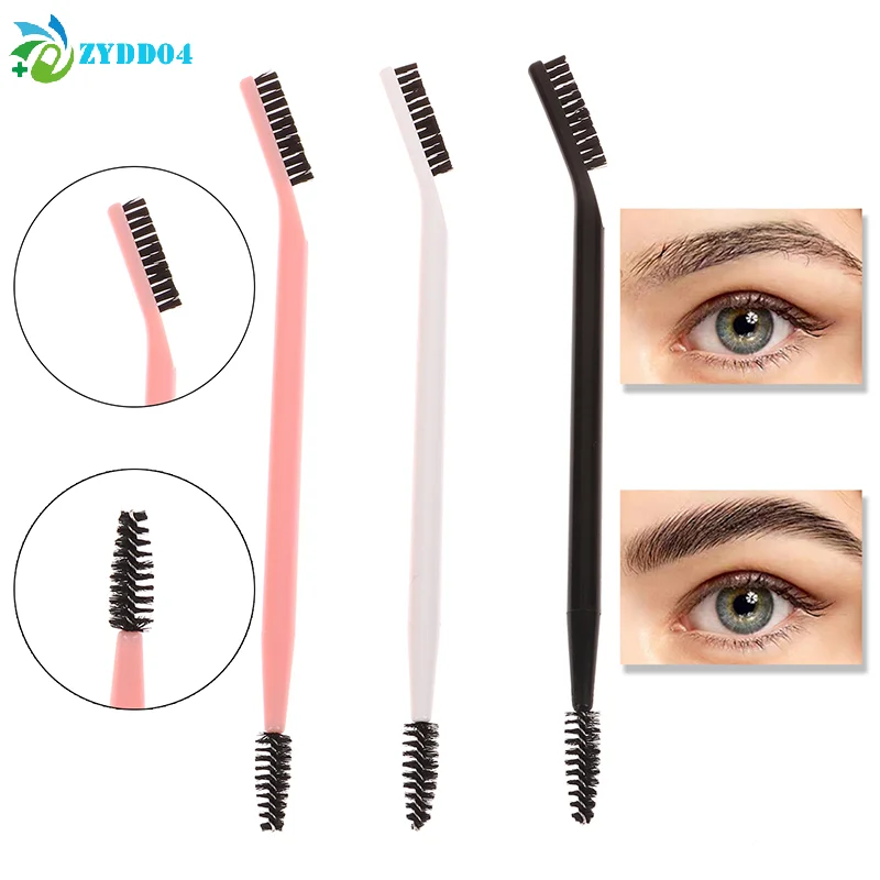 ● 3/1 قطعة فرشاة الحاجب برأسين رمش مشط الحاجب رمش المشكل العين الحاجب فرشاة لتهيأ الحواجب أداة ماكياج قابلة لإعادة الاستخدام #1