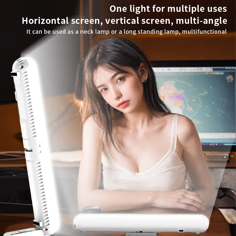 البث المباشر ملء الضوء قابلة للشحن سطوع قابل للتعديل الهاتف كاميرا الكمبيوتر Selifie ضوء الصورة الرسم المحمولة LED الخفيفة