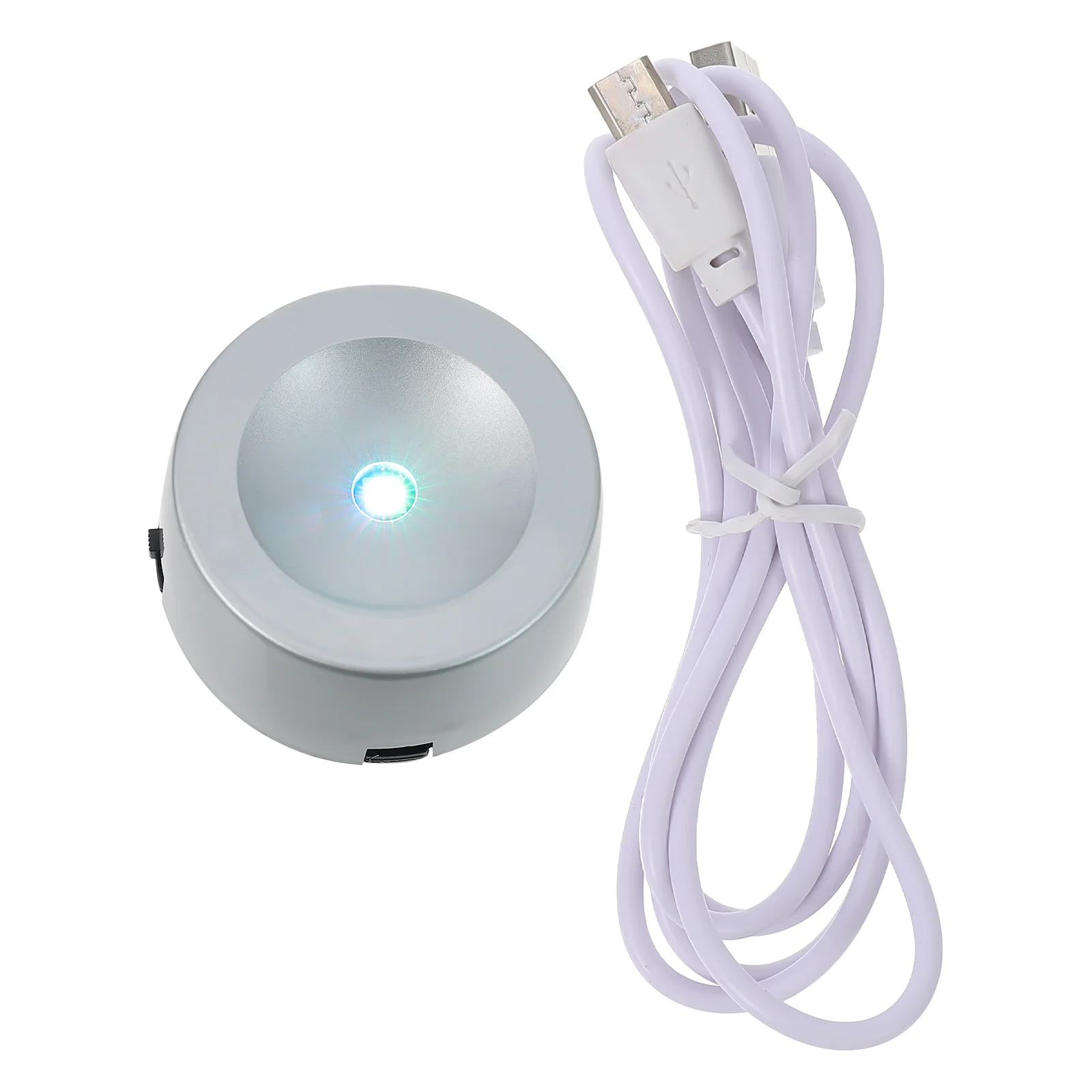 

1Pcs LED Crystal Balls Base Delicate Iron Glowing Pedestal for Lighting Transparent Frosted Crystals Display Luminous Pedestal