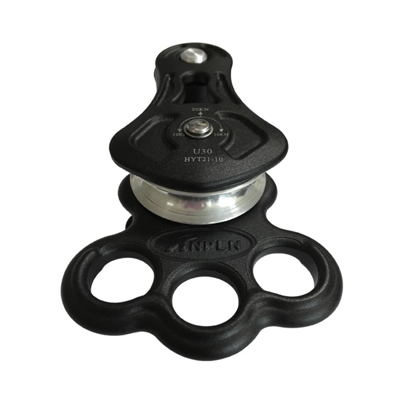 2025 Hot Sale Aluminum Brake Double Pulley for Rescue