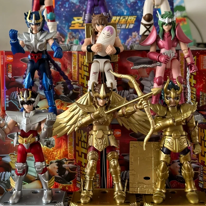 

Blokees In Stock Genuine Saint Seiya Starry Edition Series 1st Blind Box Figure Toy Sagittarius Decoration Toys Kid HolidayGift