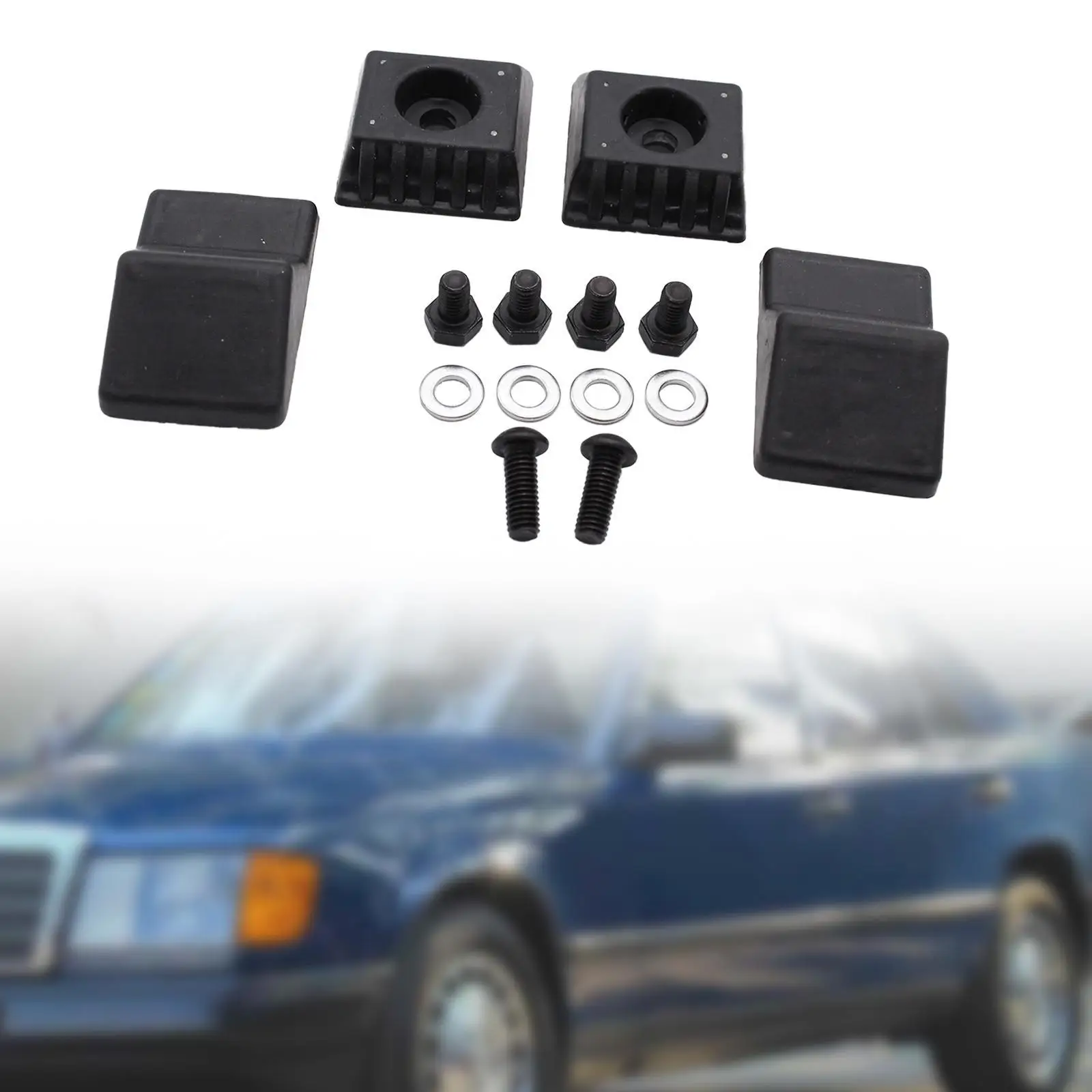 

4 шт. буферы стоп багажника A1247580044, совместимые для Mercedes-Benz W124 Saloon 1984-1995 C124 Coupé 1987-1996, запасные части