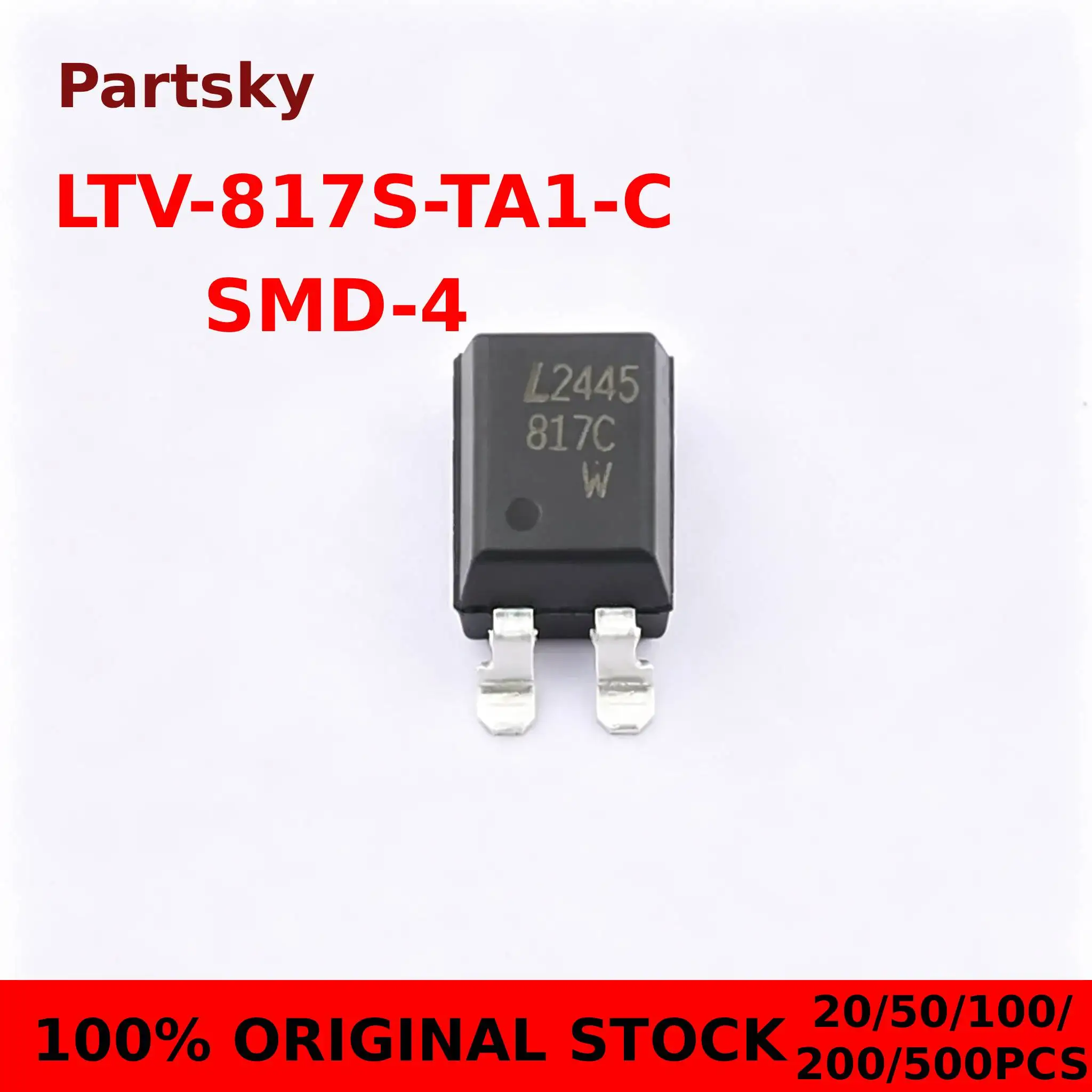 20/50/100/200/500PCS NEW LTV817 LTV-817S-TA1-C SMD-4 LTV817S SMD4 Transistor Output Optocouplers IC Controller Chip New Original