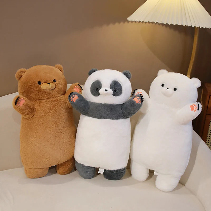 

60cm Standing Polar Bear Panda Plush Pillow Cute Stuffed Fluffy Animals Plushies Doll Soft Kids Sleeping Companion Peluche Toys