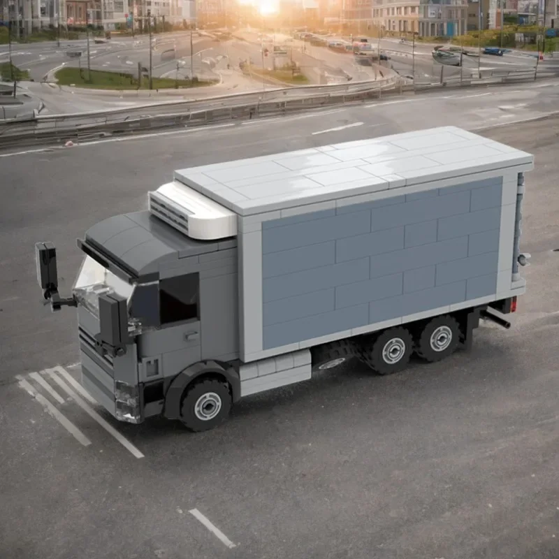 

400PCS MOC Isuzu Reefer Box Truck DIY Educational Building Blocks Toy for Kids Birthday Gift