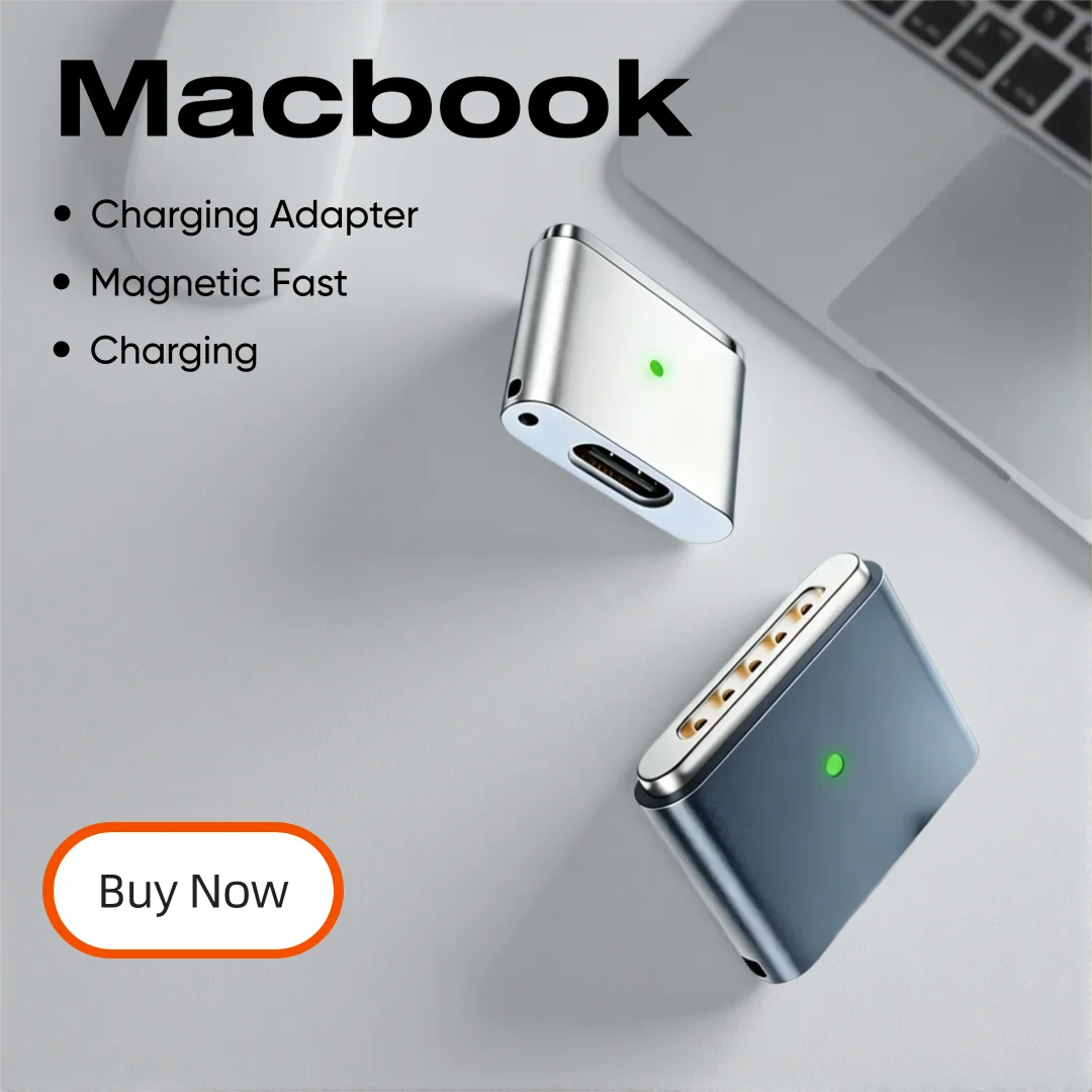Adapter magnetyczny USB-C na MagSafe 3 o mocy 100 W do MacBooka Air/Pro M1 M2 M3 M4, kabel do szybkiego ładowania — zdjęcie produktu 3