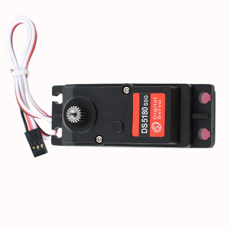 DS5180 กันน้ํา IP66 Digital Servo 80KG 7.4V มอเตอร์โลหะหุ่นยนต์ Servo 180/270 องศาแรงบิดสูง 18T สําหรับ RC รถ