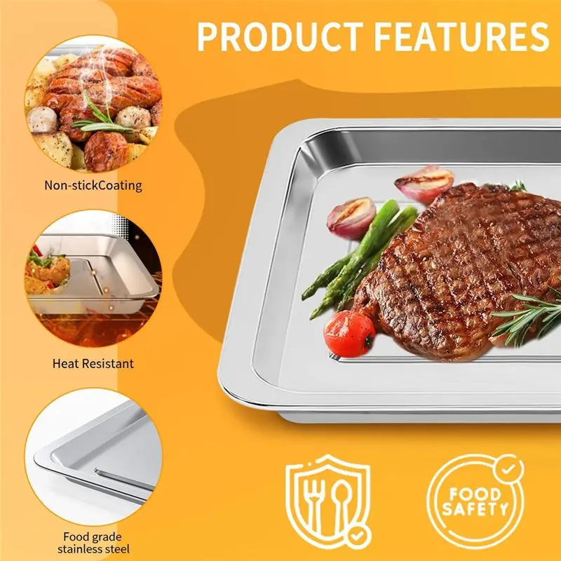 AEE8-Oven Trays Food Grade Accessories Baking Trays Baking Tray Racks Trays Fresh-Keeping Trays