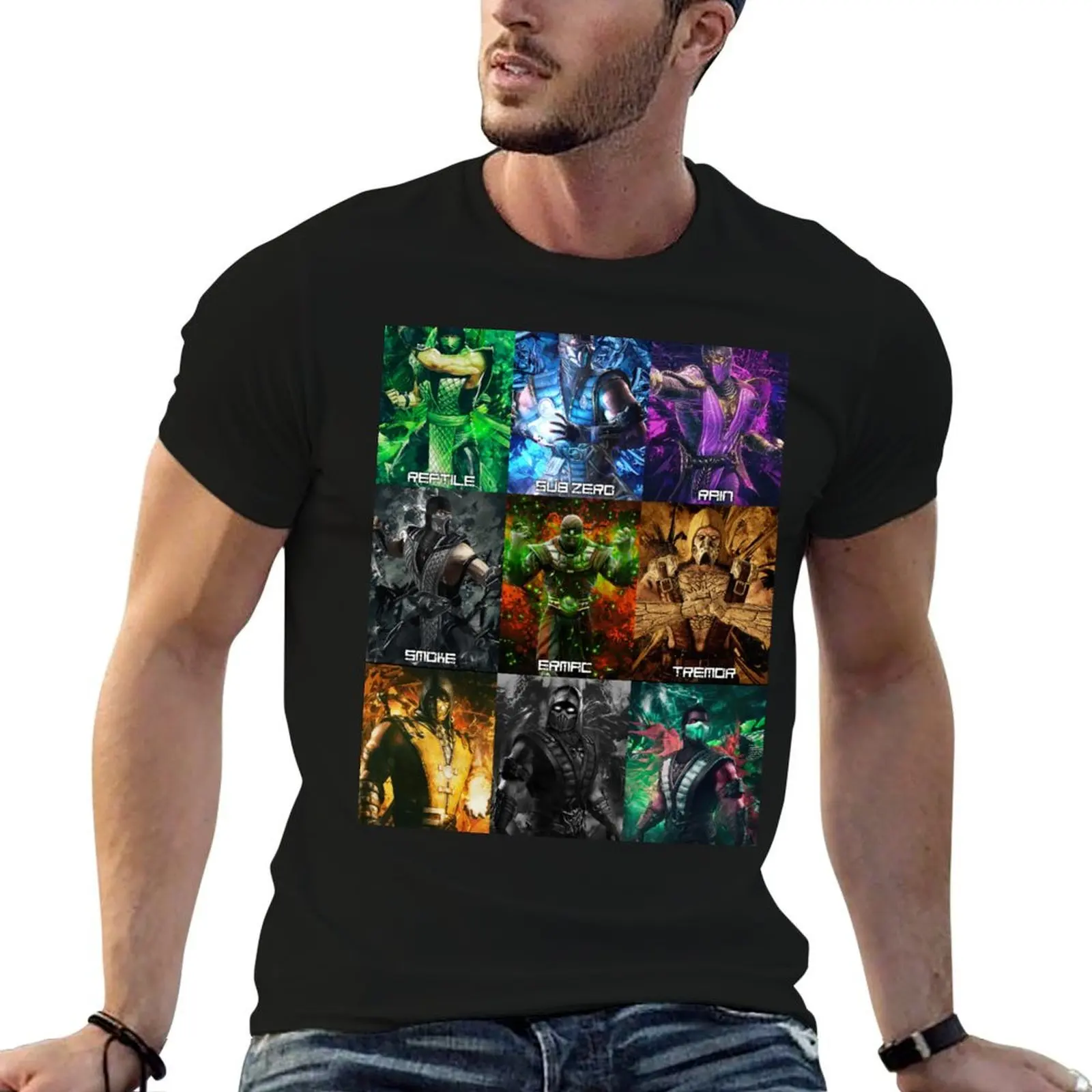 

MK 9 klassic ninjas T-Shirt anime t shirts oversize man t shirt luxury T-Shirt