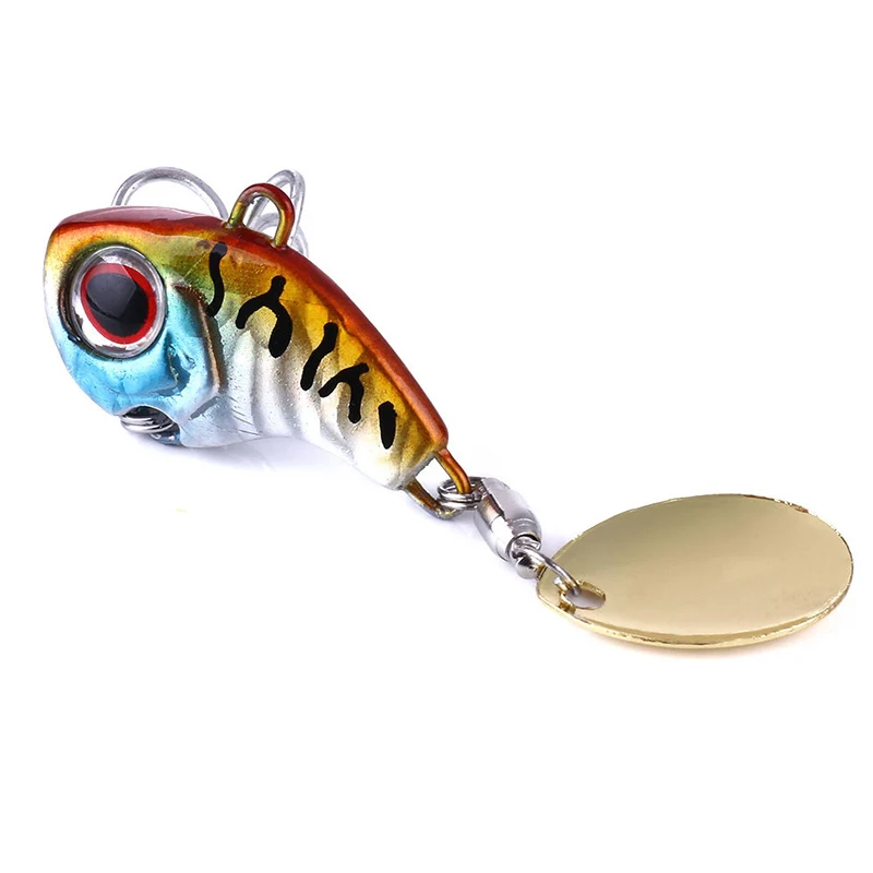 1Pcs Rotating Metal VIB Vibration Bait Spinner Spoon Fishing Lures 9g 16g 21g Jigs Trout Winter Fishing Hard Baits Tackle Pesca