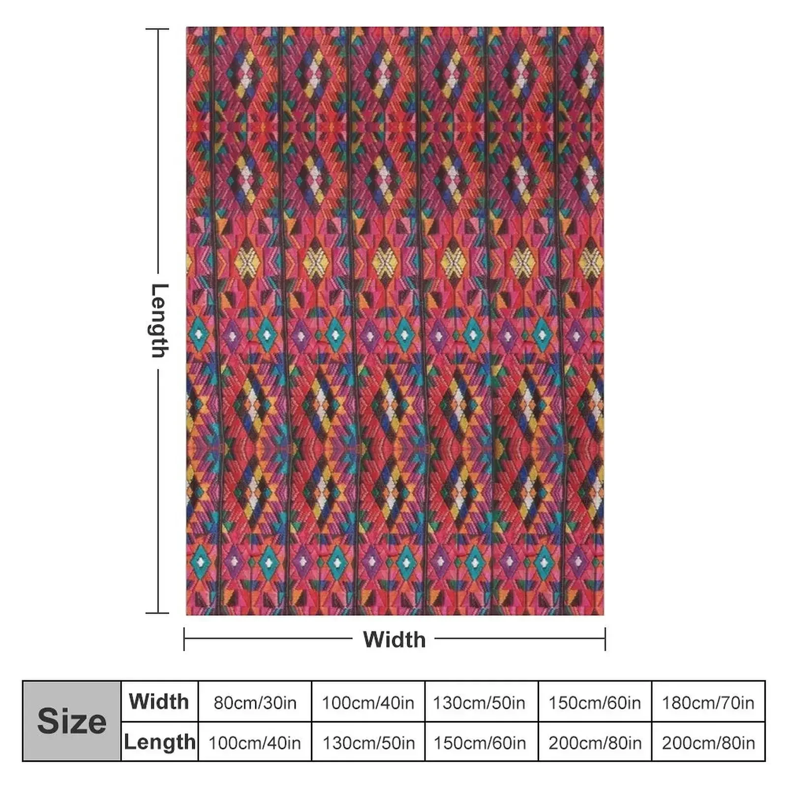 Mayan Kite Katun Mayan Designs Throw Blanket Flannels Hairys Polar Blankets