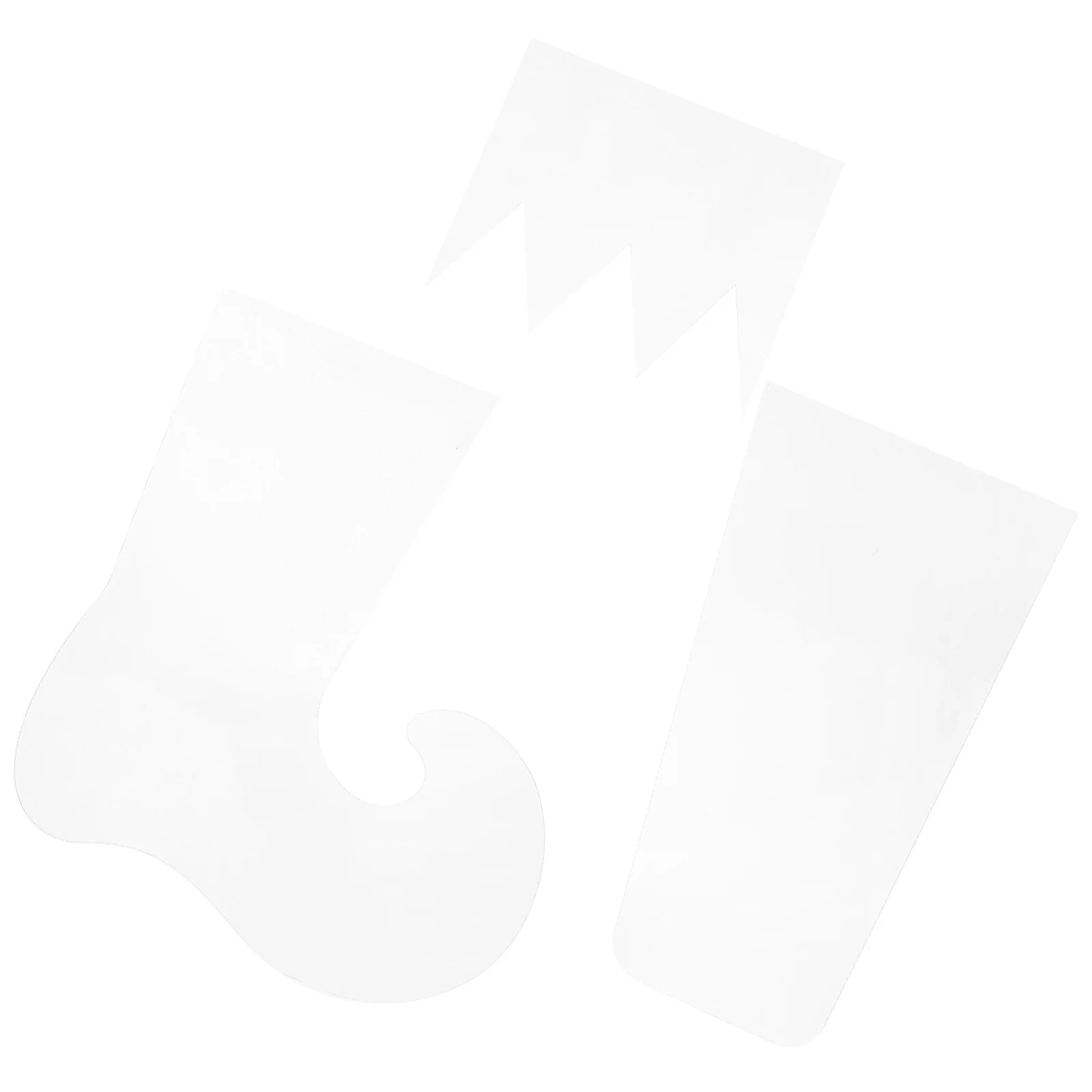 

3Pcs Christmas Stocking Template Set DIY Elf Acrylic Cutting Ruler for Quilting Sewing Holiday Home Decor Projects