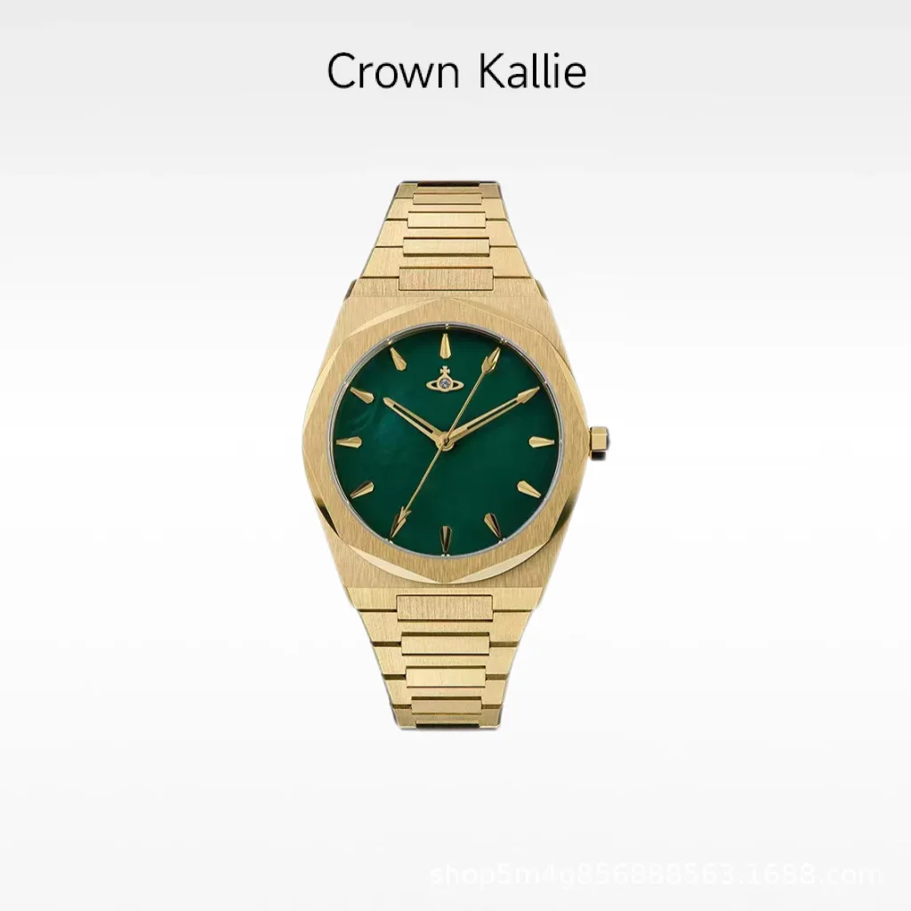  Crown Kallie  Queen Dowager's Saturn Element Series Jade Green Women's Watch CK8148