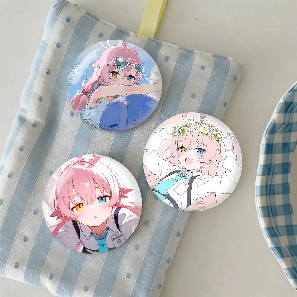

B-Blue H-Hoshino Takanashi A-ArchiveS Badge Creative Pins Brooch for Bag Clothes Hat Decor Gifts Fans Collect