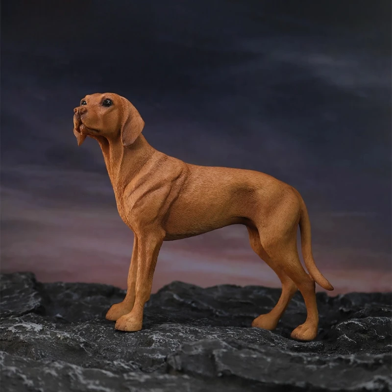 Estatua de perro Vizla, modelo de perro animal simulado, adornos de coche de perro Vizla, adornos de decoración para el hogar y el coche, artesanías de resina, regalo creativo