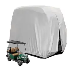 Golf Cart Covers 4 Passenger Waterproof Golf Cart Rain Cover for Most Golf Cart All-Season Protection Golf Cart Accessories