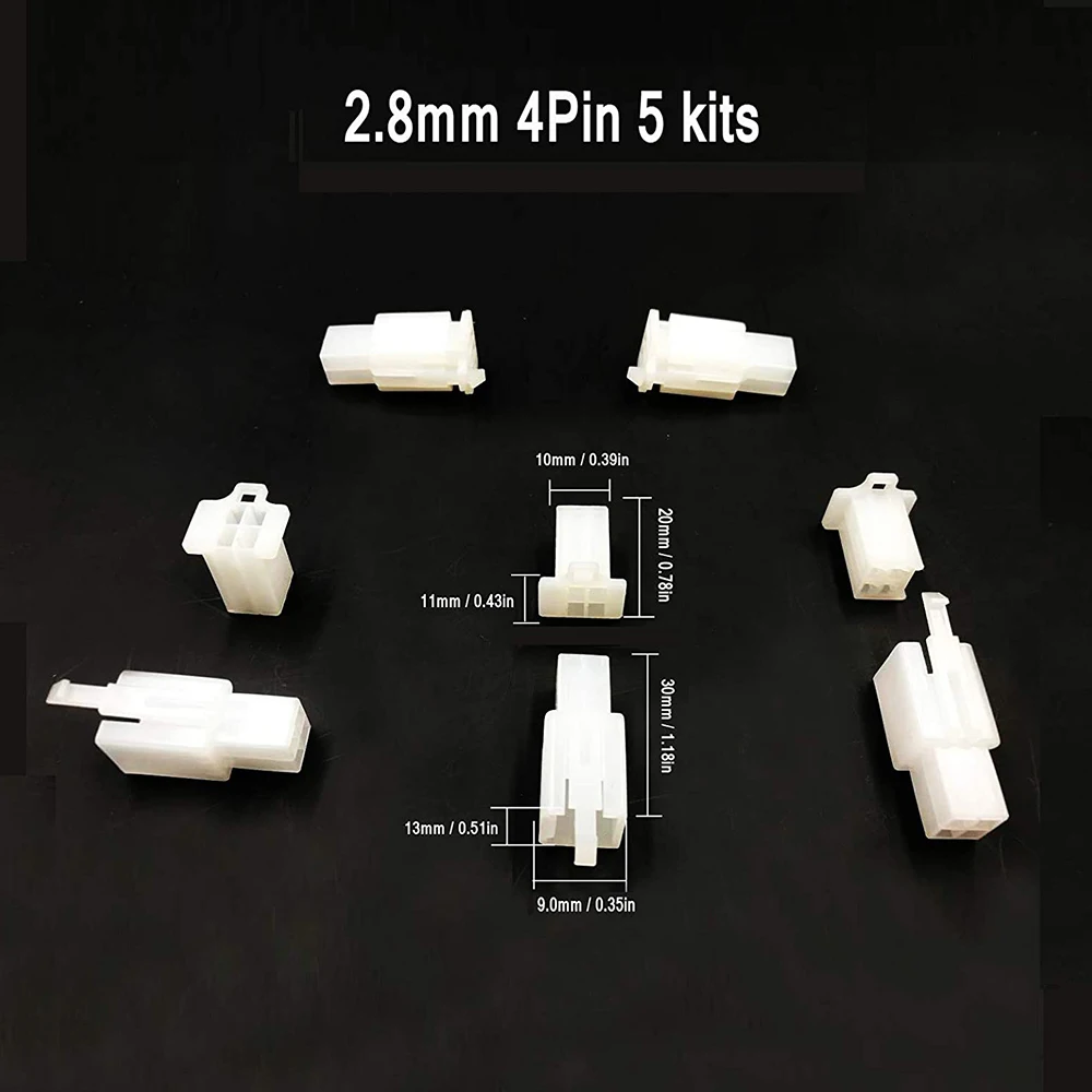 400 Stück 2,8mm 2 3 4 6 9 Pin Auto-Kabelverbinder Stecker Buchse Crimp-Kabelanschluss-Set für Boot, Auto, Motorrad – Detail 4