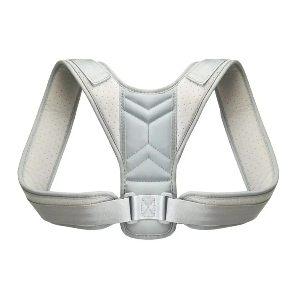 Adjustable Strap Posture Corrector Belt Lumbar Support Breathable Fabric Back Support Brace Shoulder Alignment Ergonomic