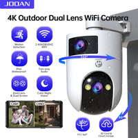 JOOAN 4K HD  PTZ Camera Outdoor Dual Lens Dual Screen AI Tracking 5G WIFI IP Camera Security Protection CCTV Video Surveillance