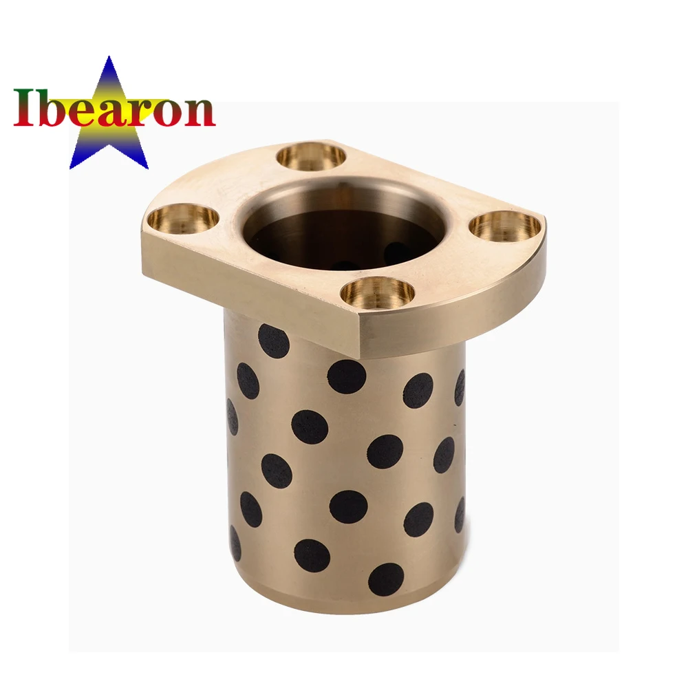 

1PCS LMH50 Two Side Cut Flanged Linear Bearing Graphite Copper Sleeve Self-lubricating Oil Free Bushing 3D Printer