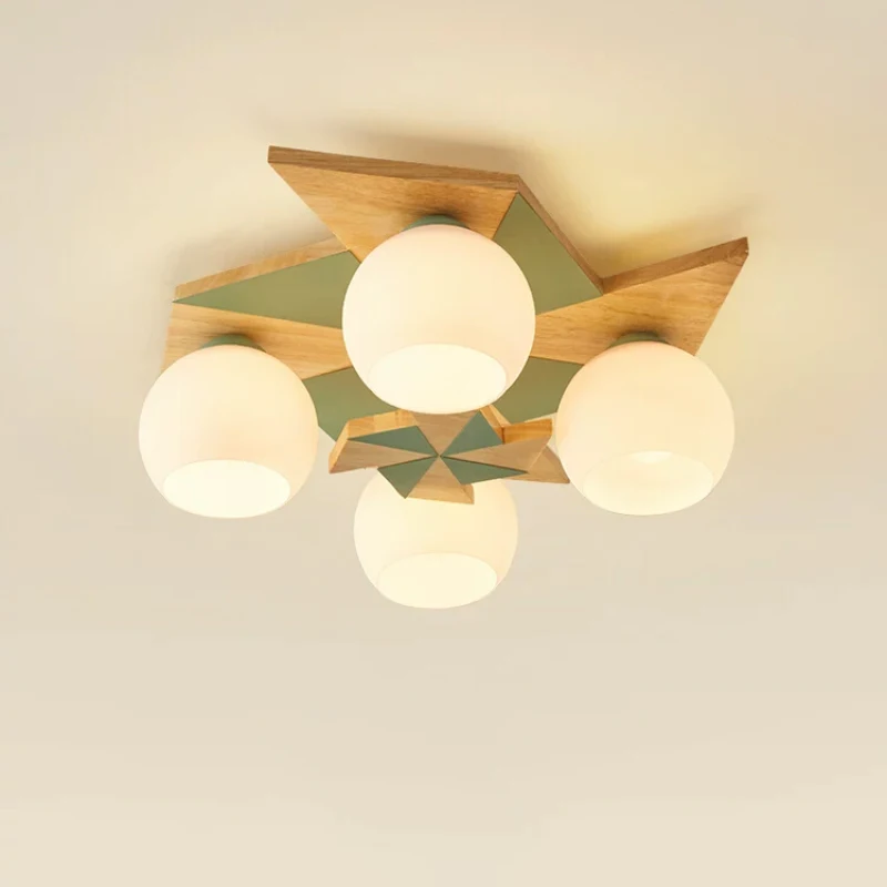 

Log Windmill Ceiling Lights LED Children's Room Light Nordic Retro Creative Baby Room Nursery Girl Boy Bedroom Ceiling Lamps