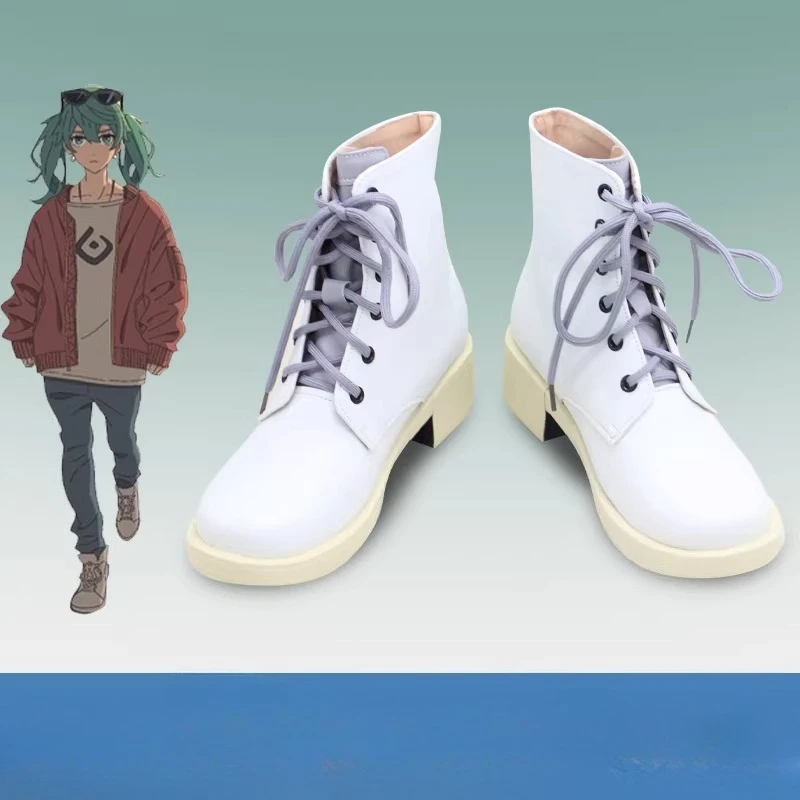 The Shoes Are Suitable for Cosplay Sand Planet Miku Custom Made Cosplay Shoes Boots Halloween Carnival Props