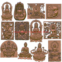 12PCS Buddha 3D Model STL File for CNC Router Carving Engraving Artcam Aspire,Buddhist-2