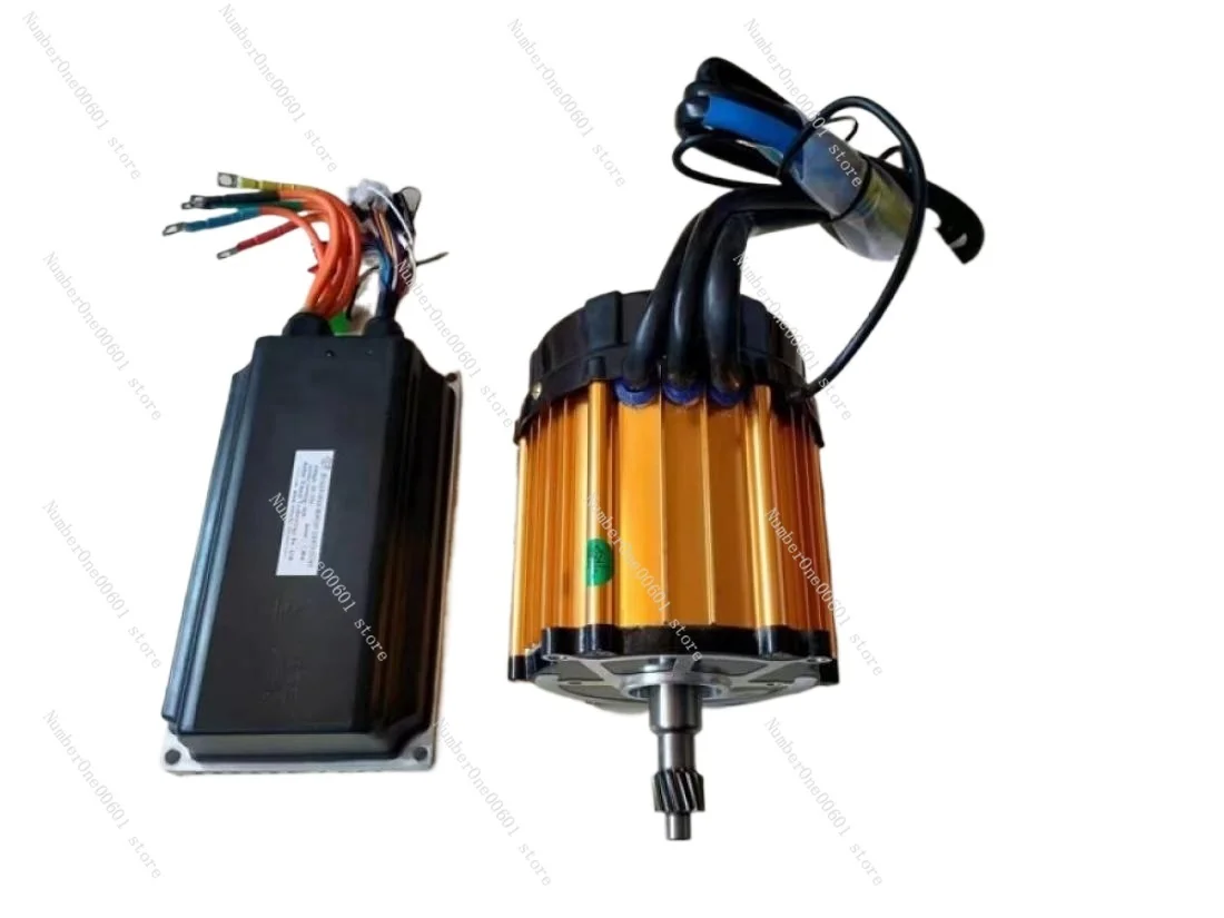 60V Electric Tricycle Motor 1200W 1500W 1800W Four-Wheel Permanent Magnet Sine Wave High Speed Motor with Intelligent Controller