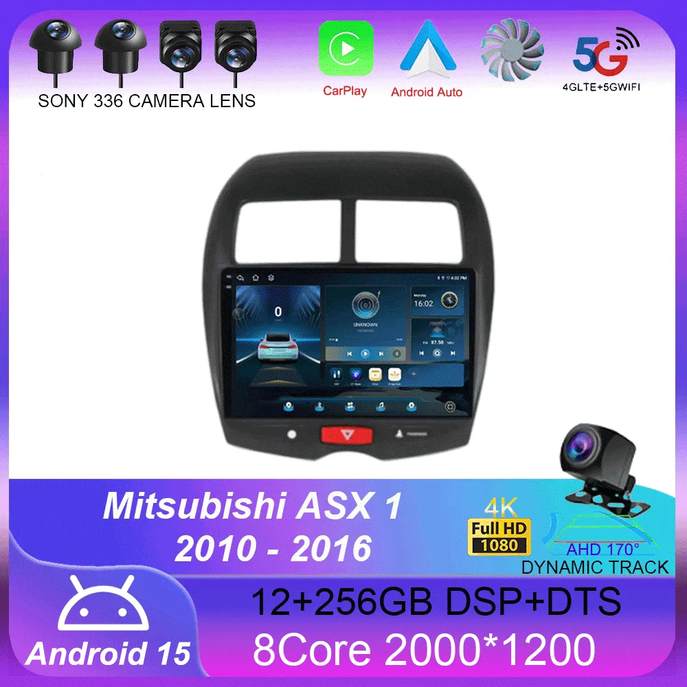 

Автомагнитола 2DIN для Mitsubishi, мультимедийный видеоплеер на Android 14 для Mitsubishi ASX 1, 2010, 2011, 2012, 2013, 2014, 2016, GPS