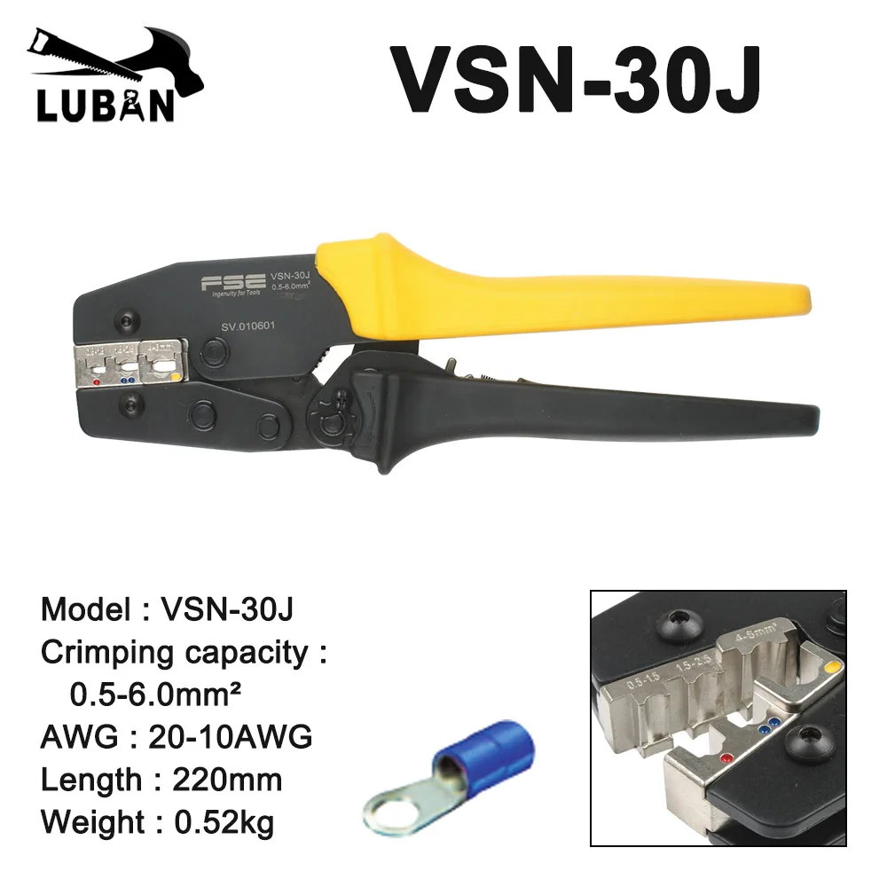 High-quality Crimping Pliers VSN-03B VSN-10WF  VSN-30J  High Precision Terminal Crimp Self-adjusting Tools Terminal Crimping