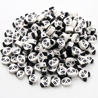 20pcs Cute Panda Polymer Clay Beads Loose Spacer Beads For Jewelry Making Needlework DIY Handmade Bracelet Necklace Accessories