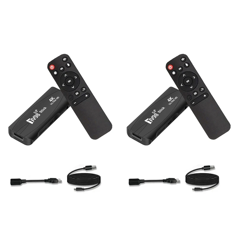 

2X TV98 TV STICK 1G+8G Android12.1 2.4G 5G Wifi Android Smart TV BOX 4K 60Fps Set Top Box