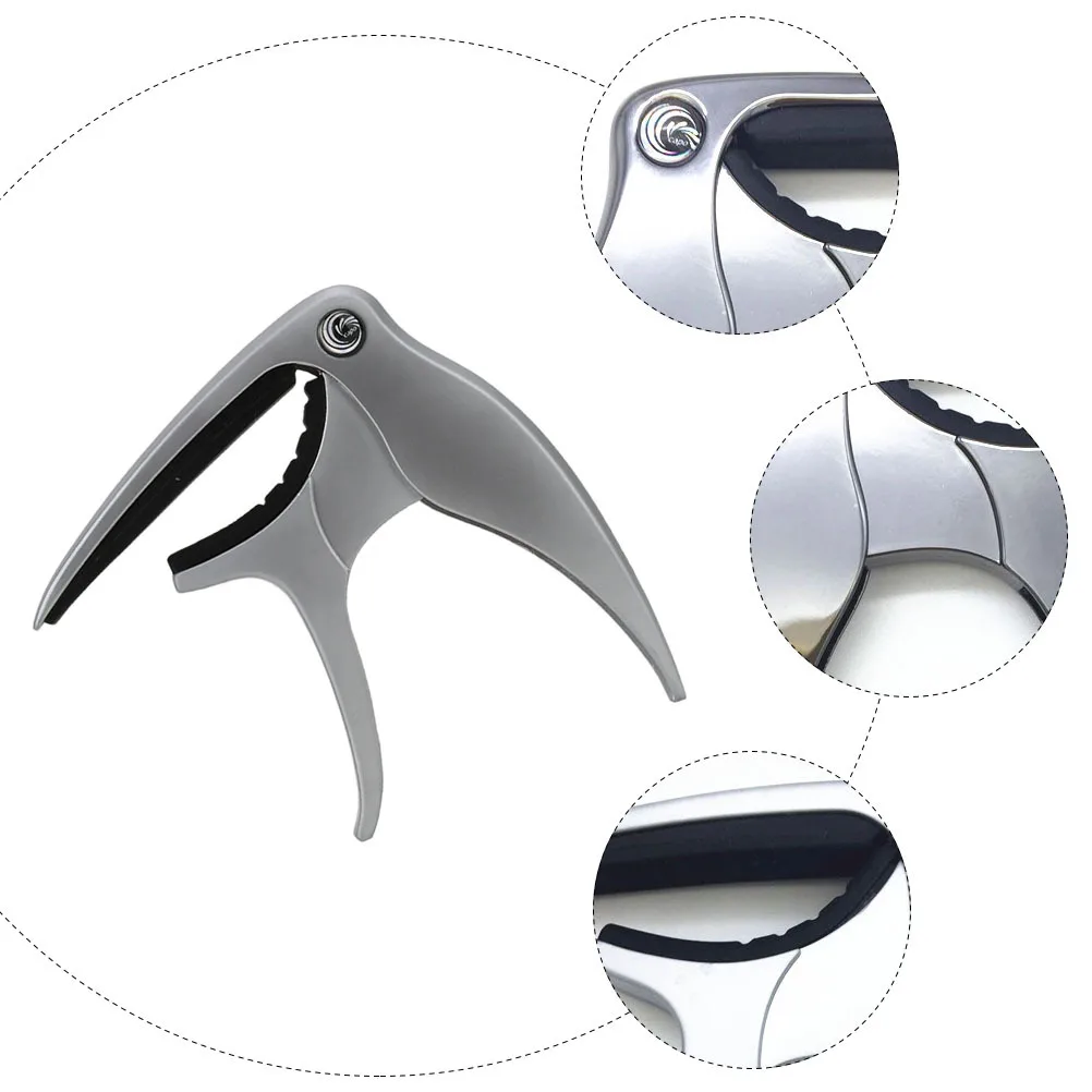 

Guitar Capo Aluminum Alloy Fast Fret Change Lightweight For Electric Acoustic Folk Guitars Accessories Clip On Tuner