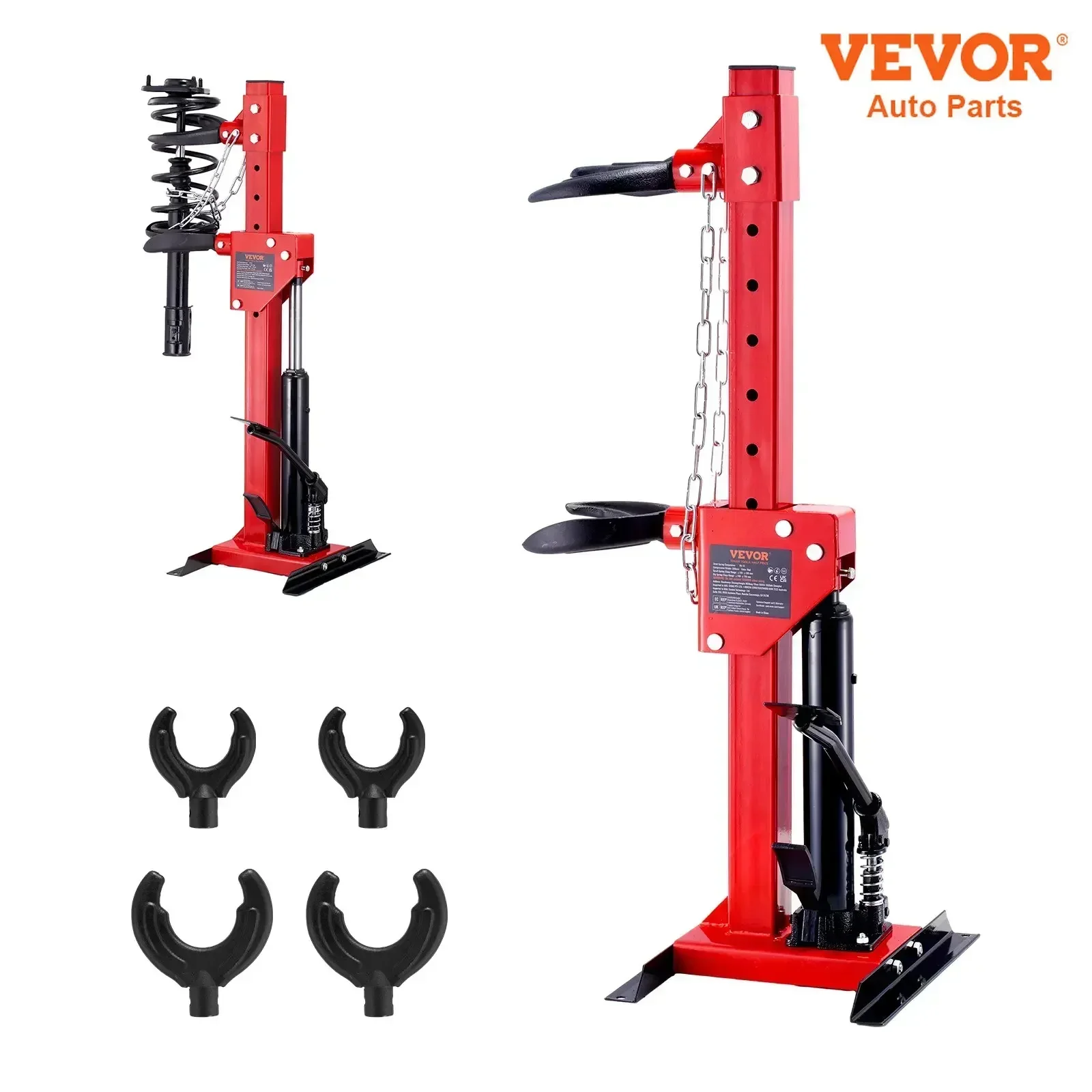 VEVOR Strut Spring Compressor 4.5 Ton / 9920 LBS Hydraulic Jack 1 Ton Rated Compression Force Auto Strut Coil Spring Compressor