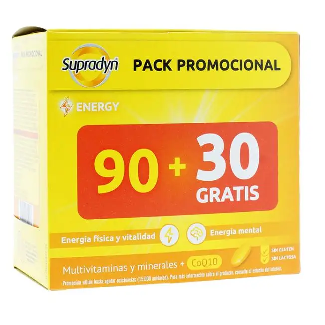 SUPRADYN ENERGY PACK 90+30 GRATIS 120 COMPRIMIDOS