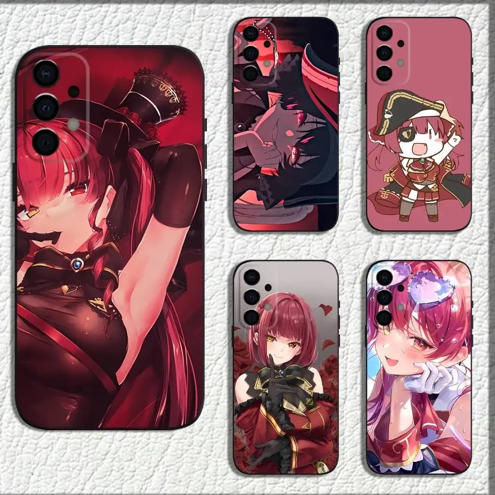 H-Houshou M-Marine Phone Case For Samsung Galaxy A73,72,71,A52,51,40,41,A22,A32,31,A13,12,Note20 Soft Black Shell