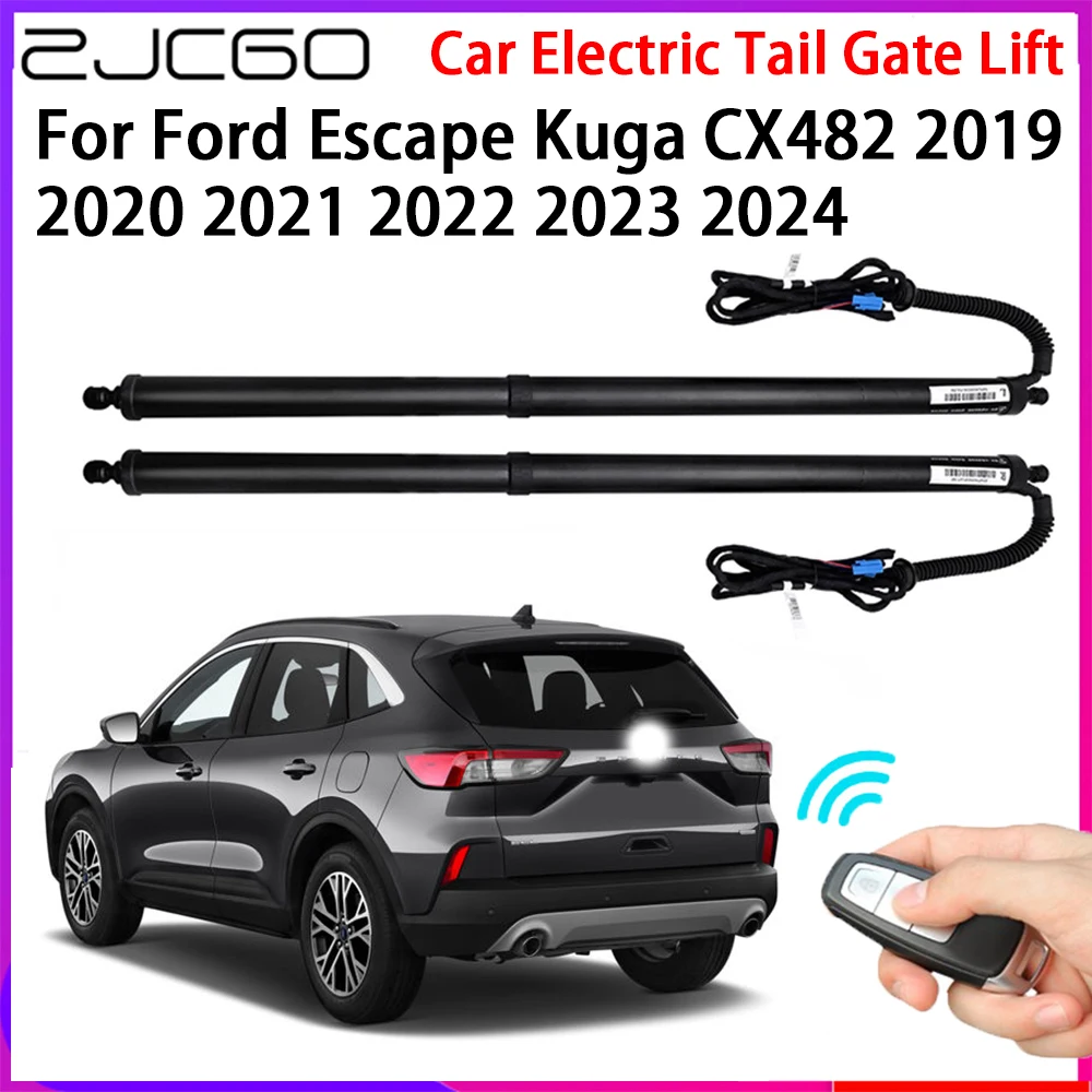 ZJCGO Car Automatic Tailgate Lifters Electric Tail Gate Lift Assisting System for Ford Escape Kuga CX482 2019~2024