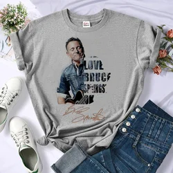 Bruce Springsteen t shirt women streetwear funny manga Tee female designer clothing