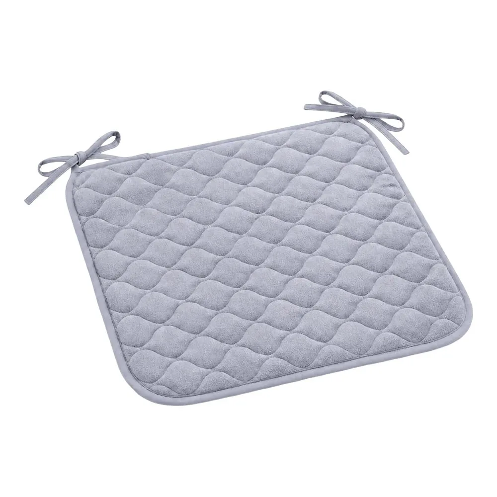 New 45x45cm Chair Seat Cushion Quilted Surface Soft Padding Tie On Cushion Tie Straps Thickened Square Seat Pad Home Office