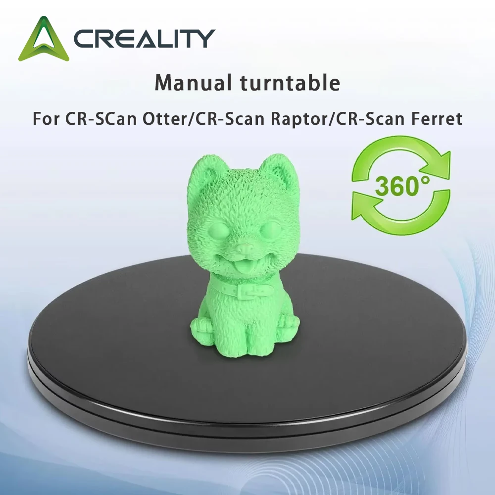 Creality 360˚ Rotation Manual Turntable for CR-SCan Otter or CR-Scan Raptor or CR-Scan Ferret 3D Scanners