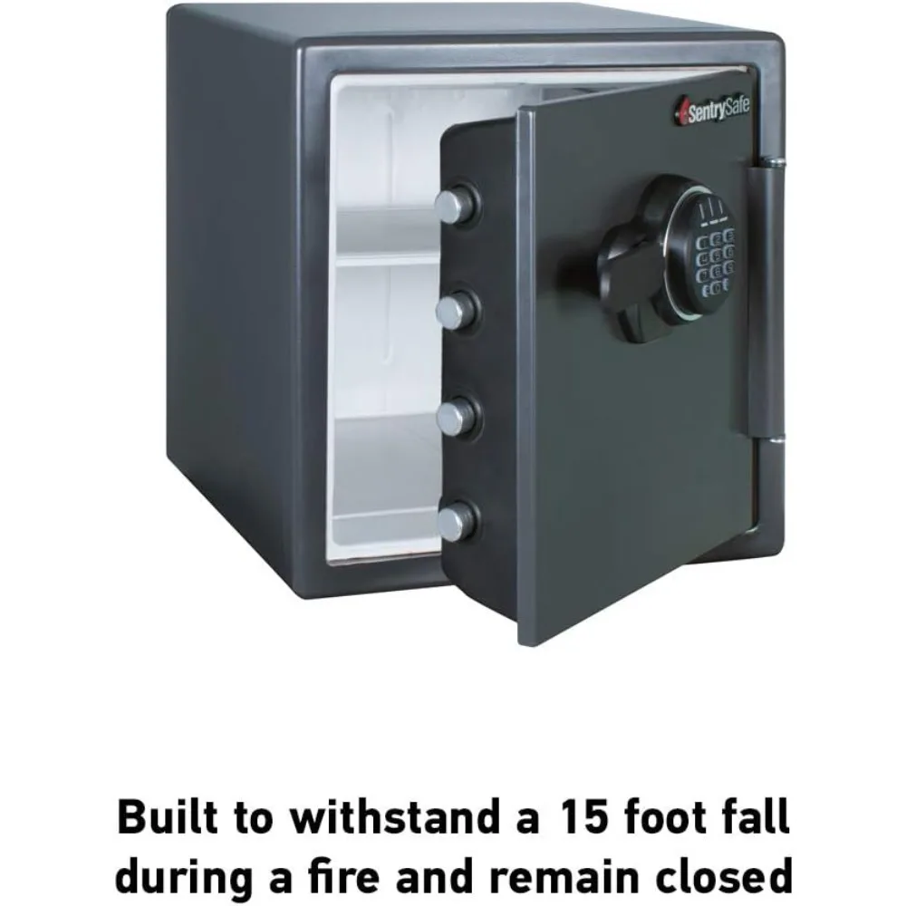 Digital Keypad Fireproof Home Safe for Money, Documents, and Valuables, 1.23 Cubic Feet