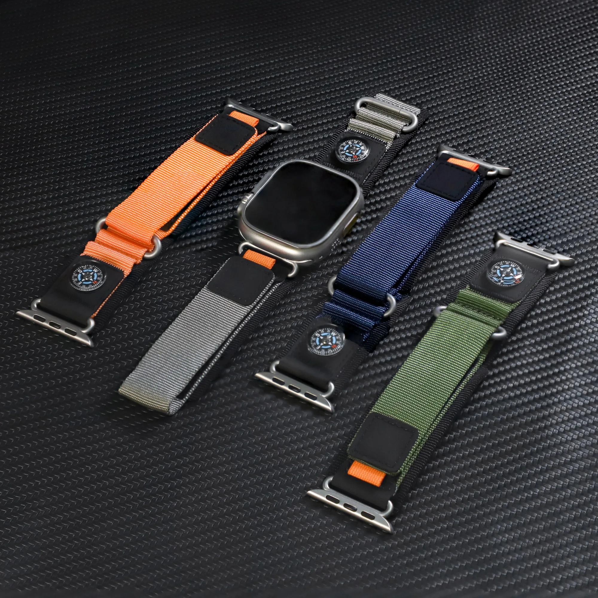 

Compass Trail Loop Bracelet for Apple Watch Ultra Band 49mm 46 45mm 42mm 44mm Sport Nylon Strap For iWatch series 9 7 6 5 8 SE