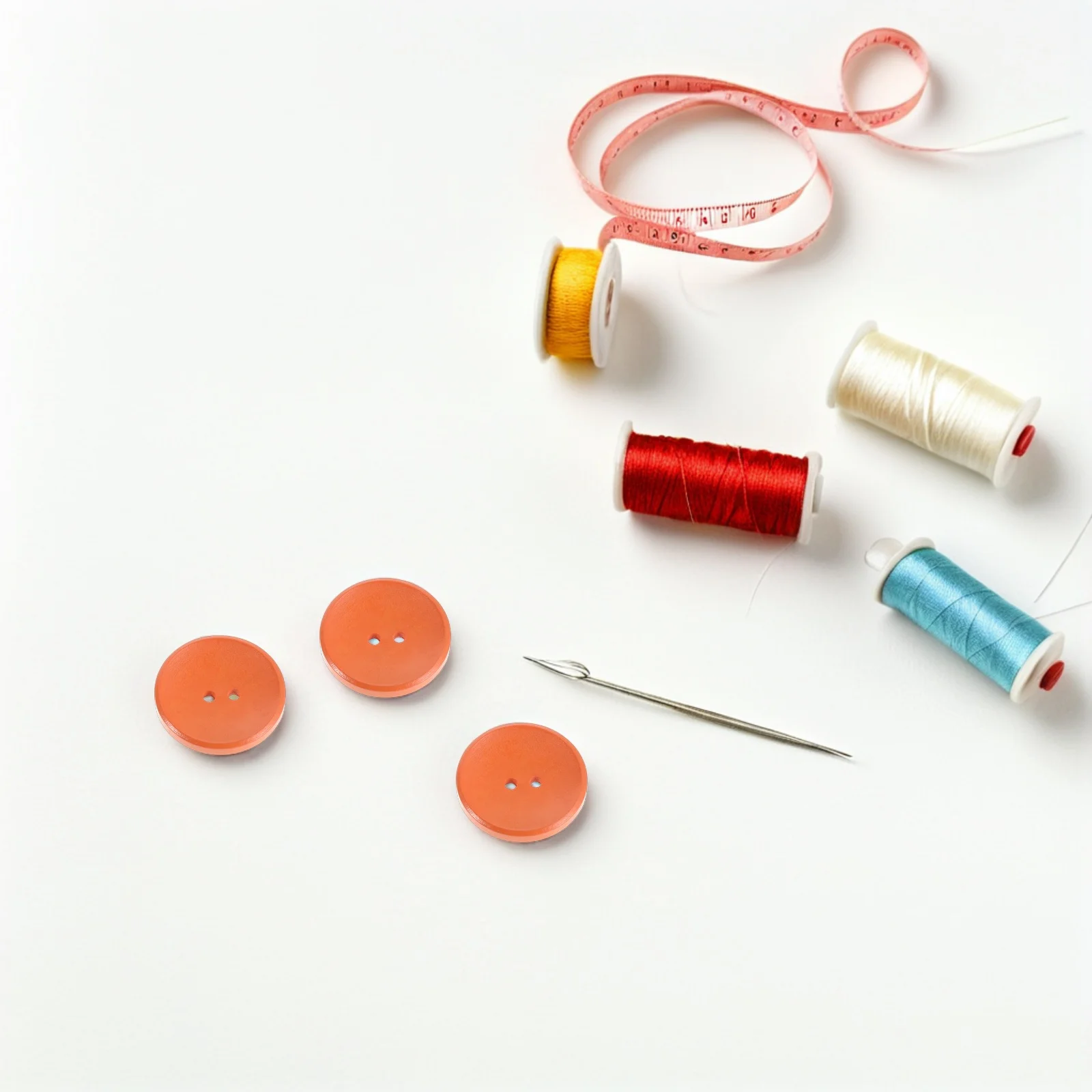 50 деревянных пуговиц с двумя отверстиями для шитья и рукоделия