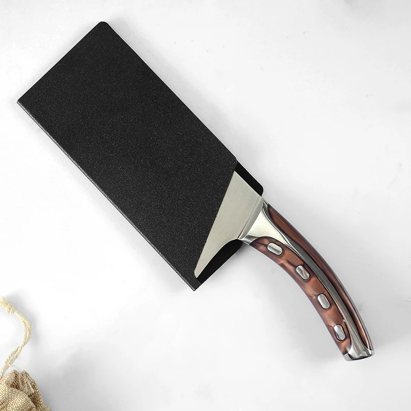 1Pc 3.5-10 Inch Universal Knife Blade Protector - Eco-Friendly Black Plastic High-Quality Practical Kitchen Cover