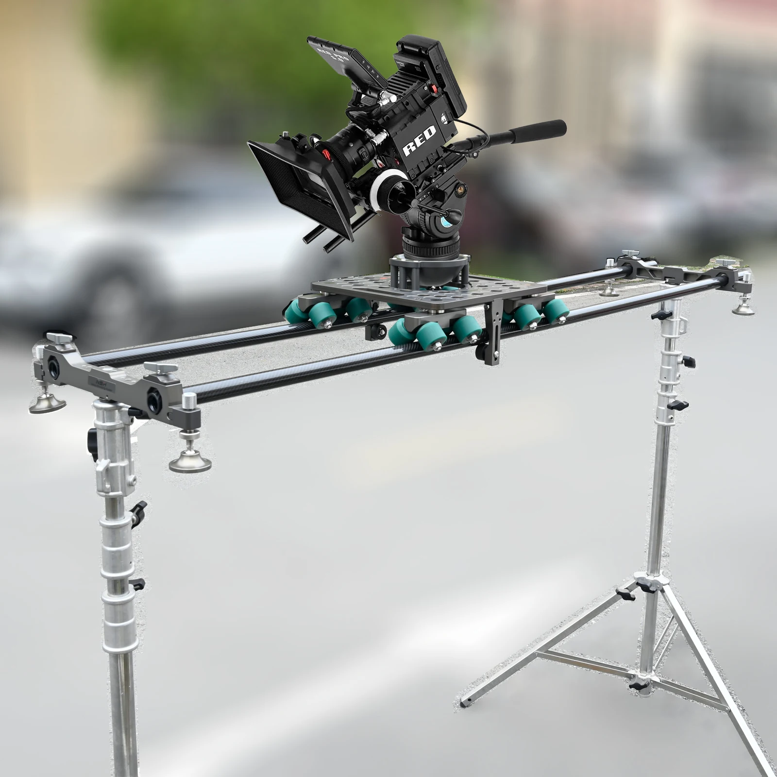 

NSH Camera rail Slider Portable Dolly System Rental Kit with Universal Track Photography Equipment