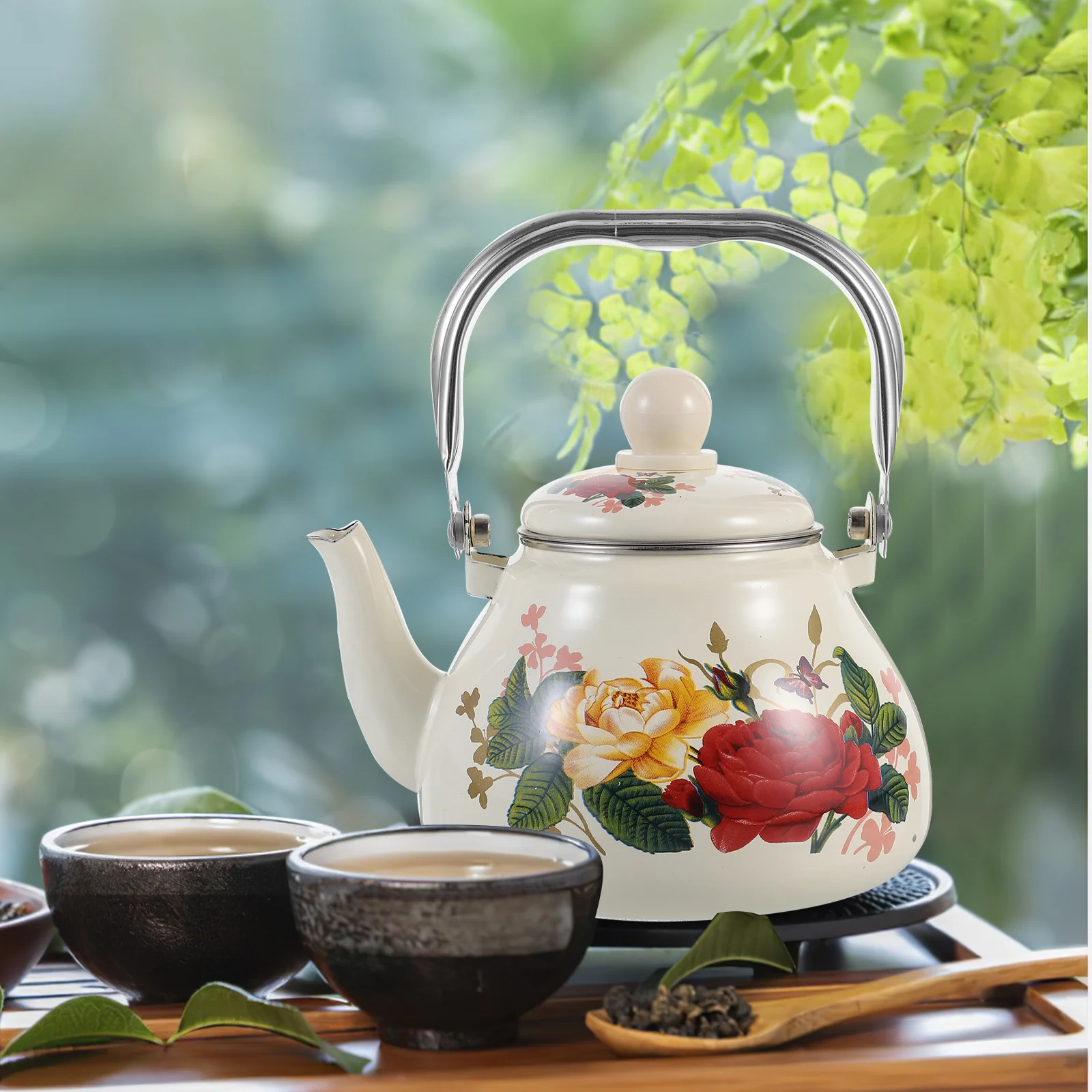 

Tea Kettle Vintage Retro Water Pot For Stovetop Induction Gas Coffee Tea Vintage Teapot Kitchen Boiling Pot